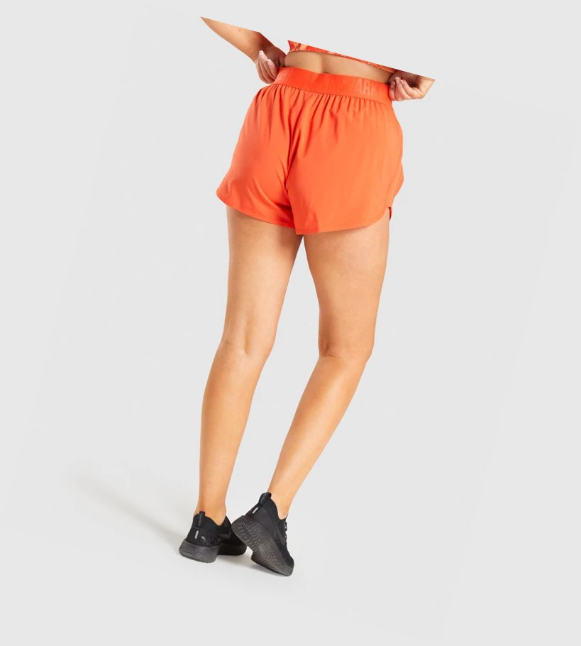 Gymshark Trenings Loose Fit Shorts Dame Oransje | CYUZHB298