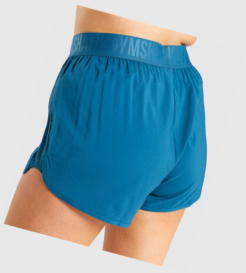 Gymshark Trenings Loose Fit Shorts Dame Turkis | HYEFKT031