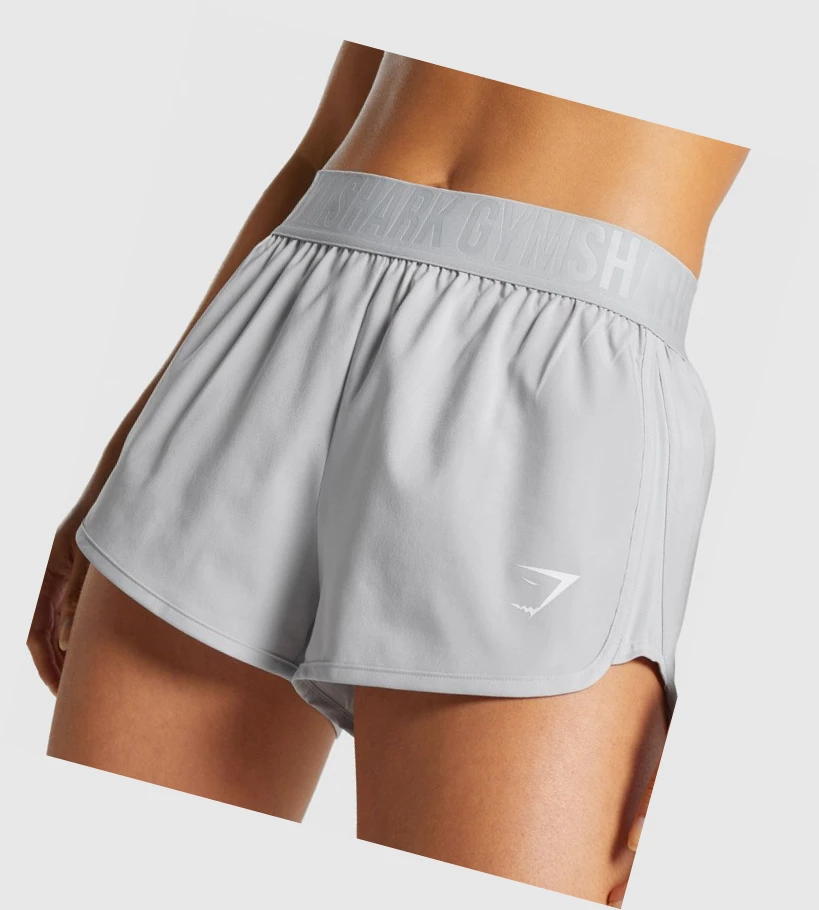 Gymshark Trenings Loose Fit Shorts Dame Lyse Grå | IYRVFW081