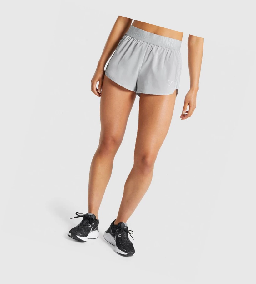 Gymshark Trenings Loose Fit Shorts Dame Lyse Grå | IYRVFW081