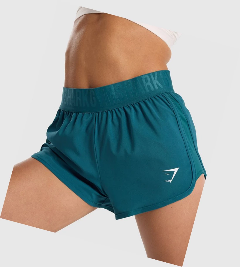 Gymshark Trenings Loose Fit Shorts Dame Turkis | JNKVTY802