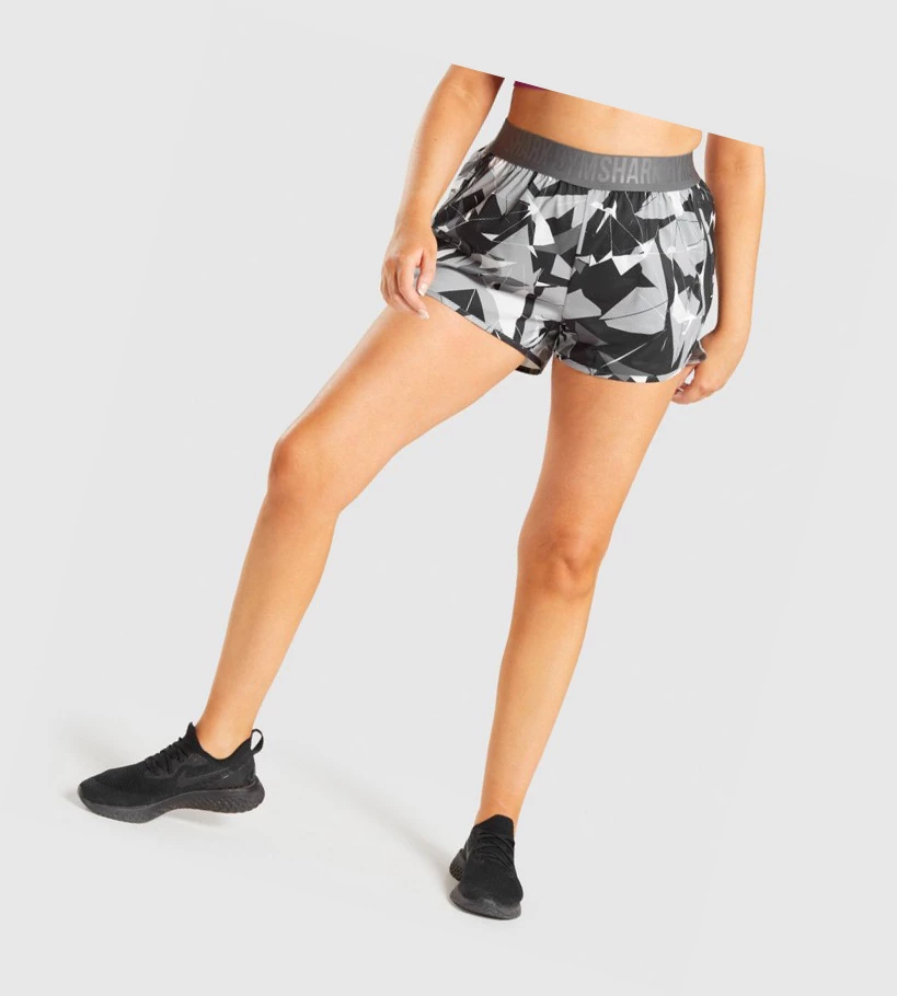 Gymshark Trenings Loose Fit Shorts Dame Svarte | KQDFXY261