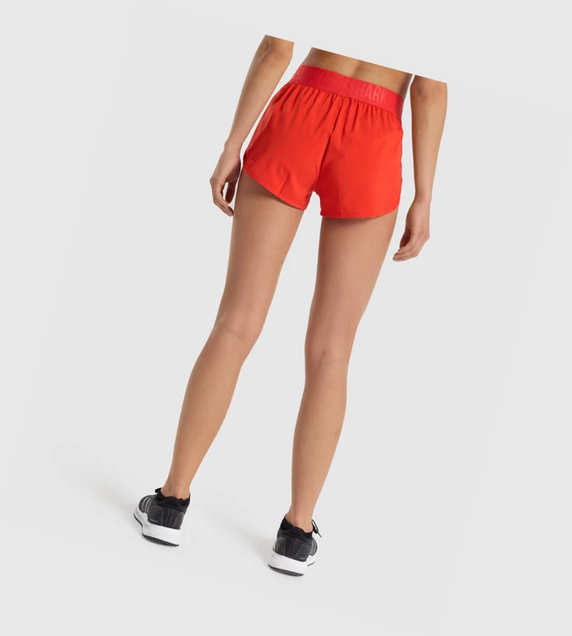 Gymshark Trenings Loose Fit Shorts Dame Rød | METXJD905