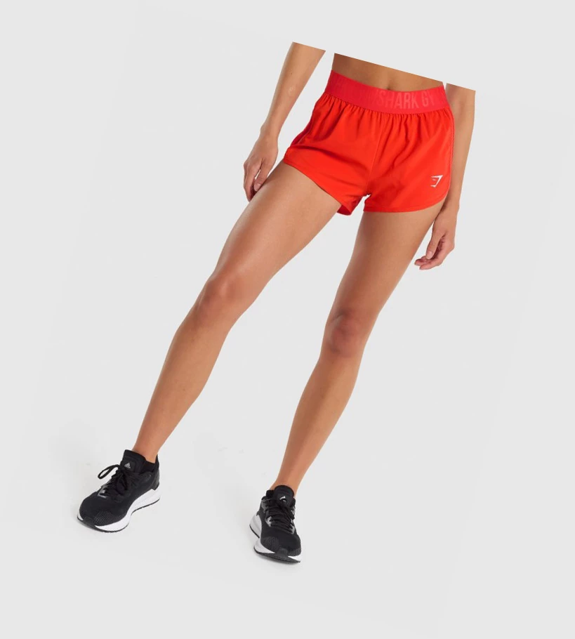 Gymshark Trenings Loose Fit Shorts Dame Rød | METXJD905