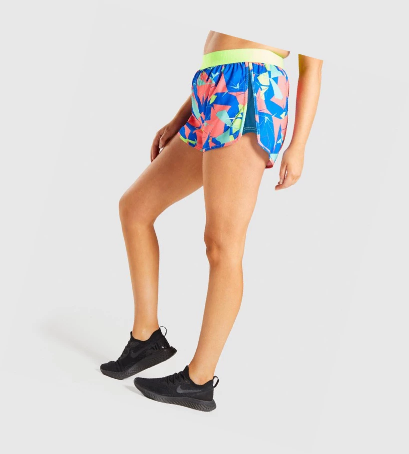 Gymshark Trenings Loose Fit Shorts Dame Multicolor | MIOJCH526