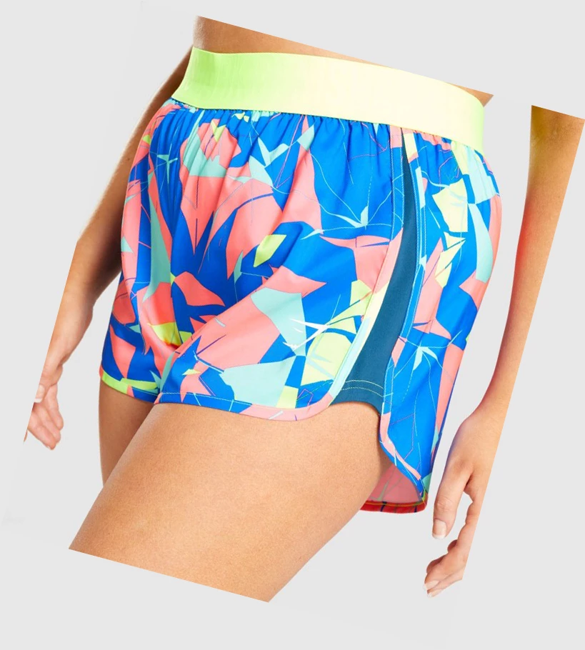 Gymshark Trenings Loose Fit Shorts Dame Multicolor | MIOJCH526