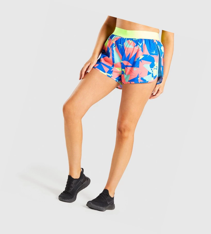 Gymshark Trenings Loose Fit Shorts Dame Multicolor | MIOJCH526