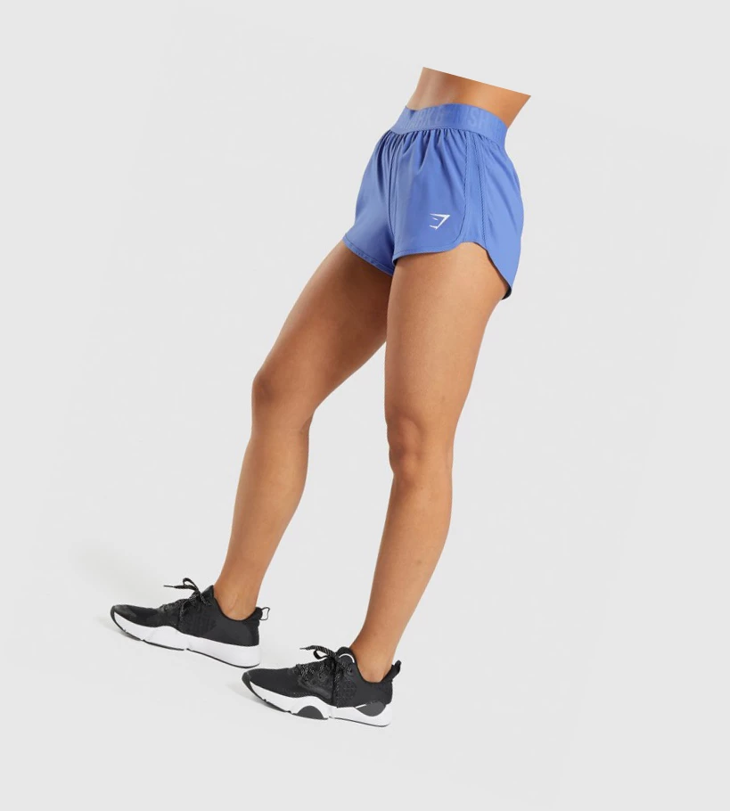 Gymshark Trenings Loose Fit Shorts Dame Blå | ONFIJW342