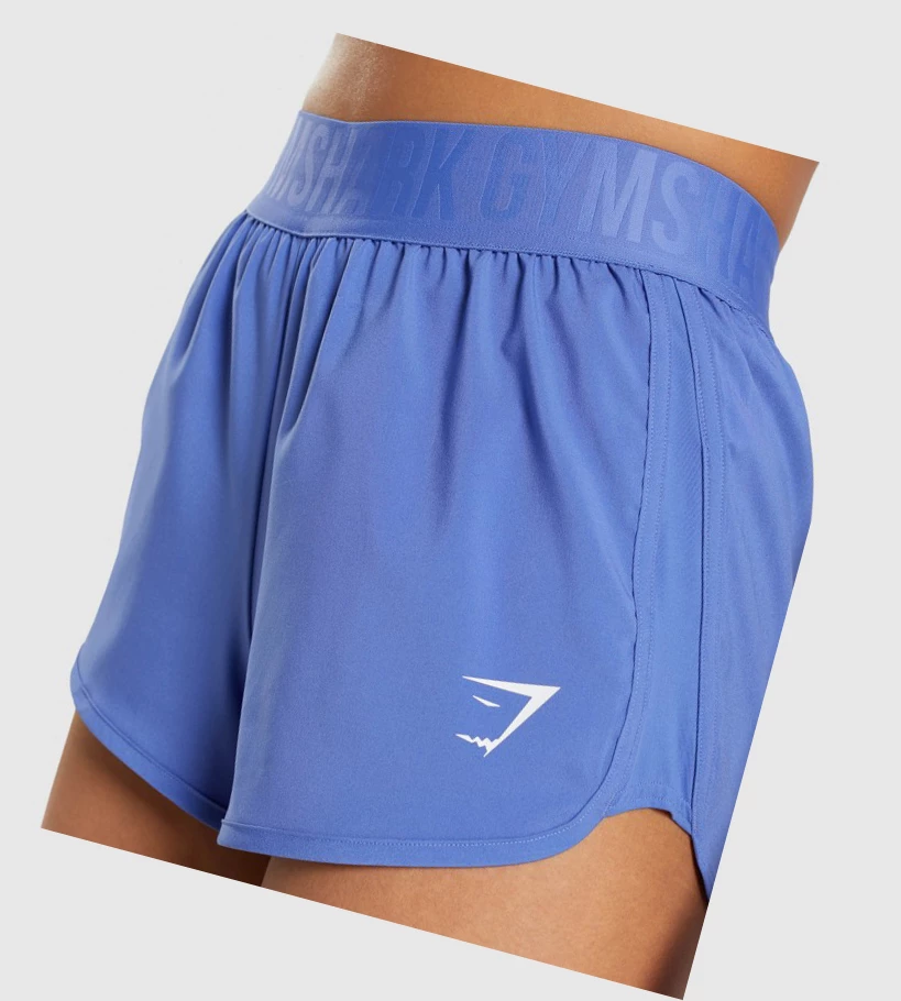 Gymshark Trenings Loose Fit Shorts Dame Blå | ONFIJW342