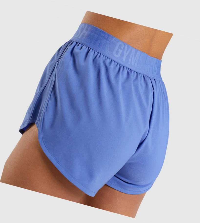 Gymshark Trenings Loose Fit Shorts Dame Blå | ONFIJW342