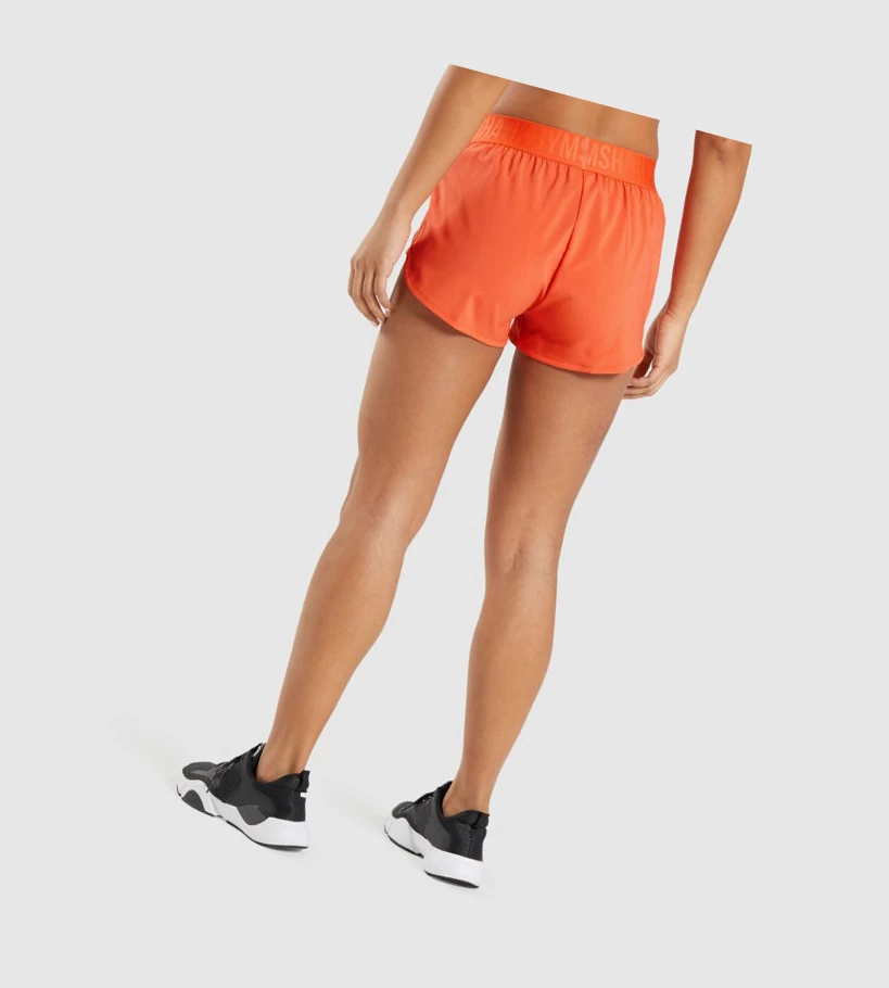 Gymshark Trenings Loose Fit Shorts Dame Oransje | YIWOPH729