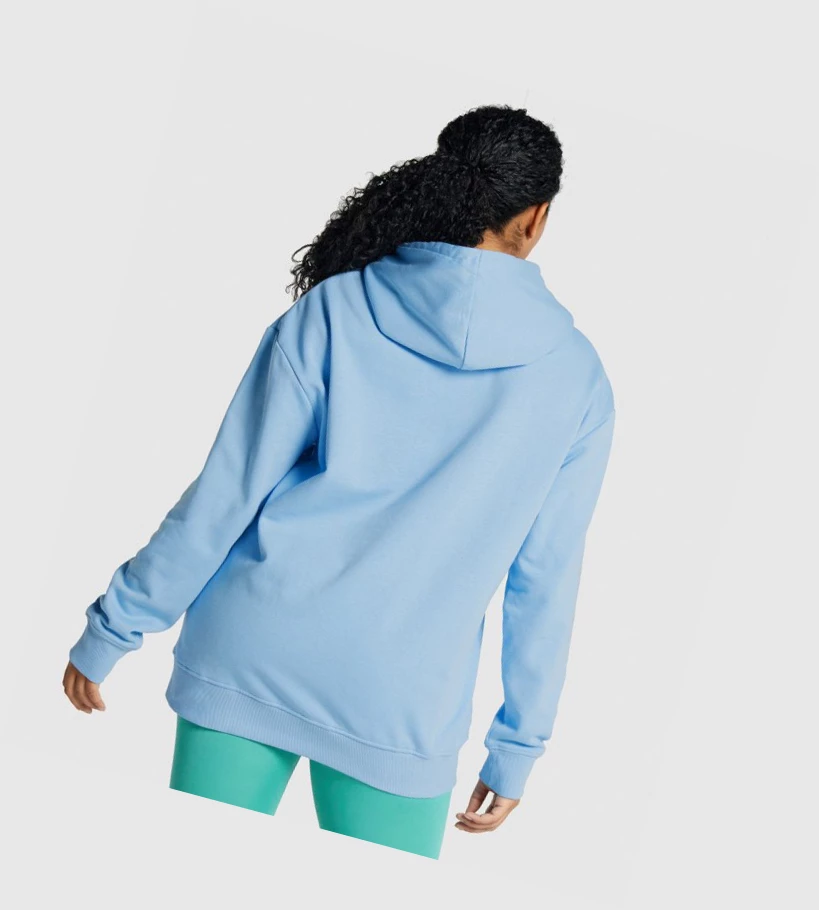 Gymshark Trenings Oversized Klær Dame Lyse Blå | ICUPXD062