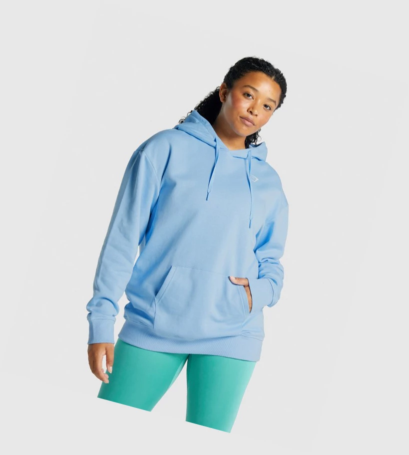 Gymshark Trenings Oversized Klær Dame Lyse Blå | ICUPXD062