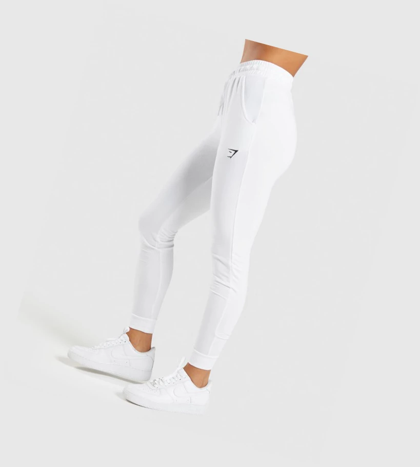 Gymshark Trenings Pippa Joggebukser Dame Hvite | XBRHFE493