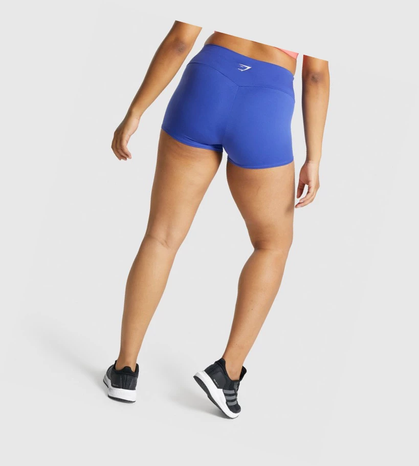 Gymshark Trenings Quad Shorts Dame Mørke Blå | YKJIZO950