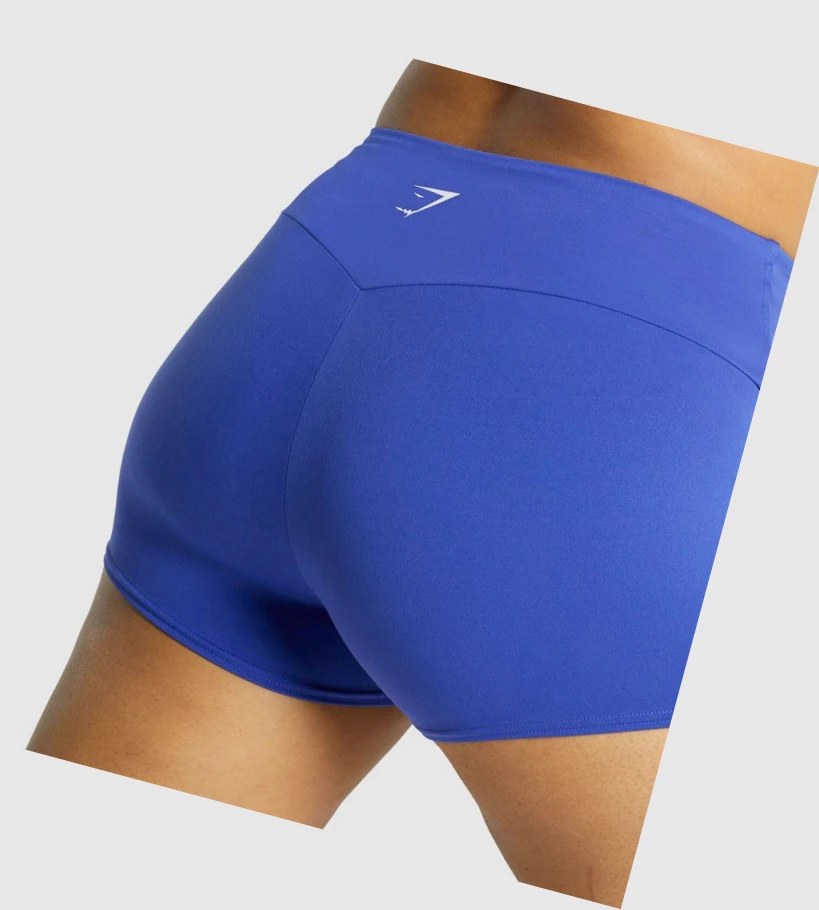 Gymshark Trenings Quad Shorts Dame Mørke Blå | YKJIZO950