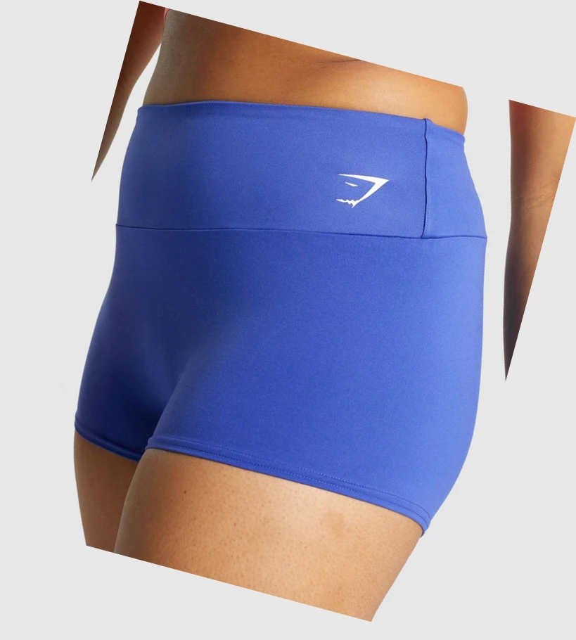 Gymshark Trenings Quad Shorts Dame Mørke Blå | YKJIZO950