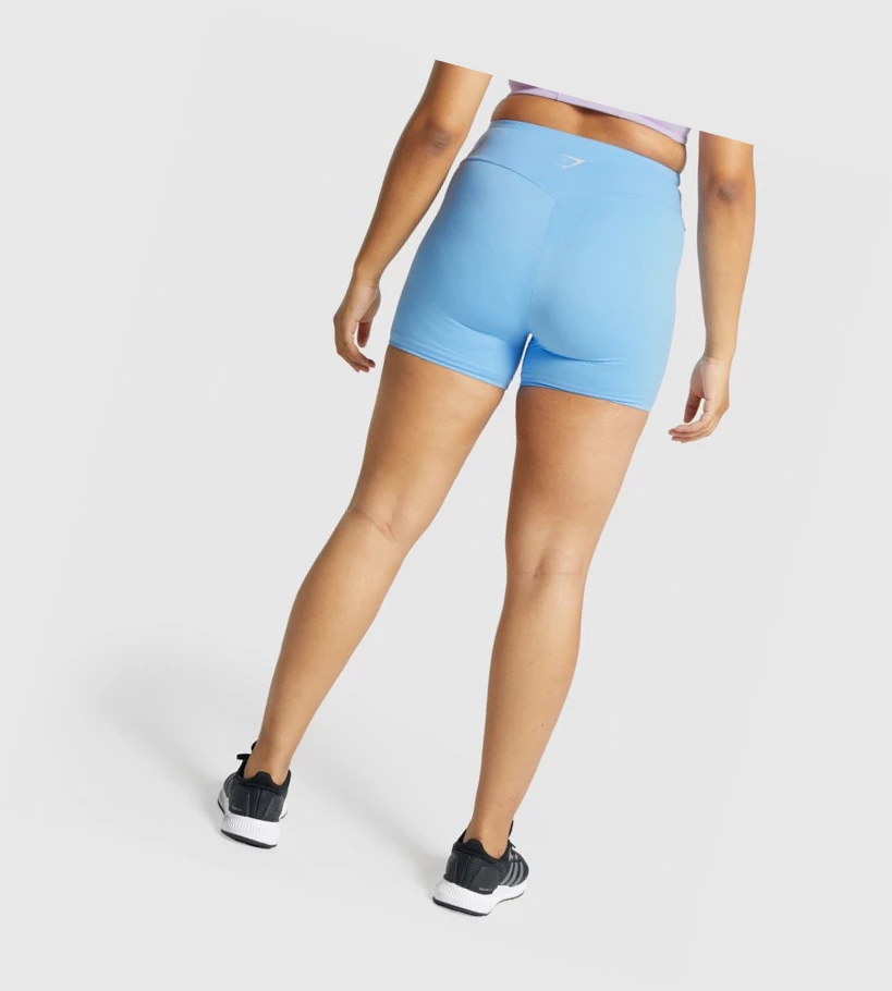 Gymshark Trenings Shorts Dame Lyse Blå | TOVUWJ412