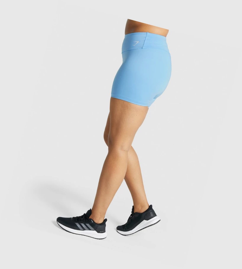 Gymshark Trenings Shorts Dame Lyse Blå | TOVUWJ412