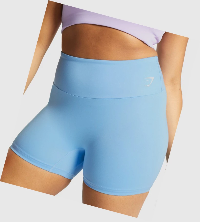 Gymshark Trenings Shorts Dame Lyse Blå | TOVUWJ412