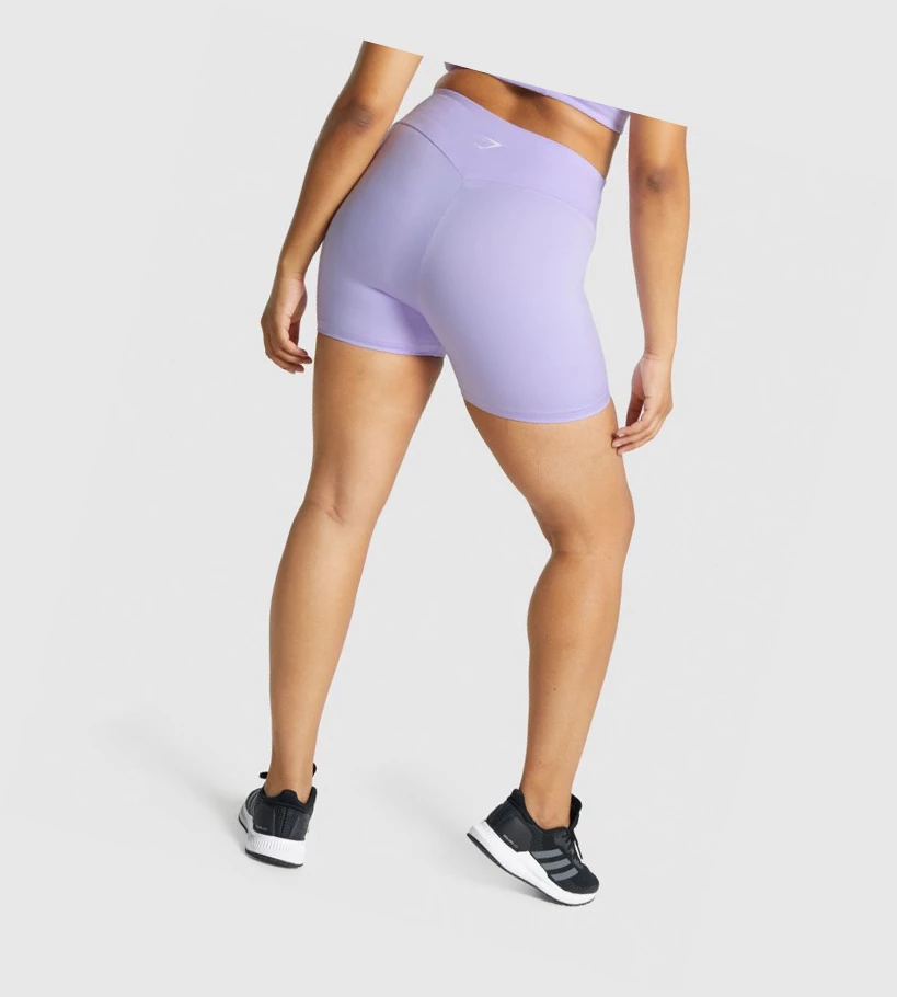 Gymshark Trenings Shorts Dame Lyse Lilla | SGFXRW109