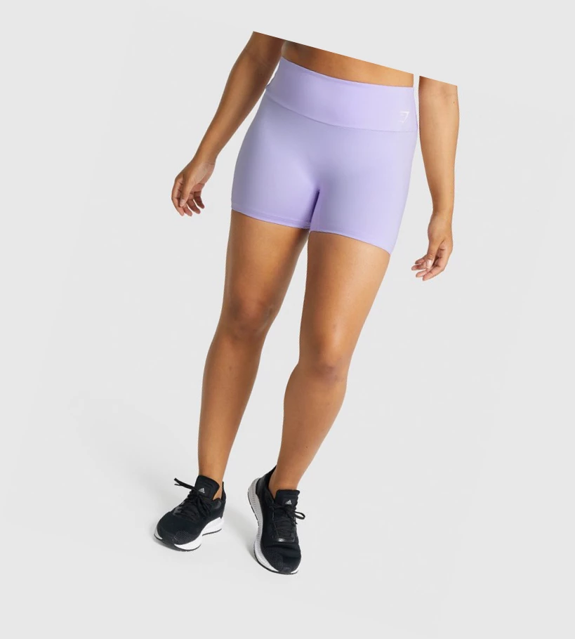 Gymshark Trenings Shorts Dame Lyse Lilla | SGFXRW109