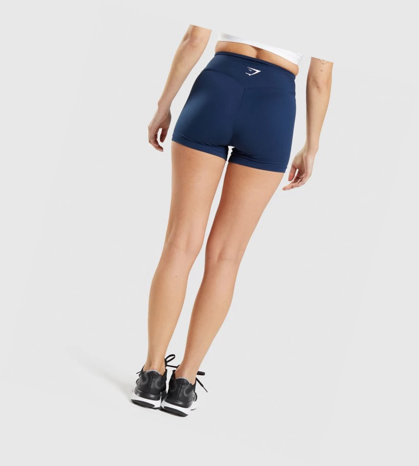 Gymshark Trenings Shorts Dame Marineblå | ERQSXA184