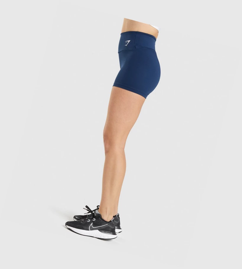 Gymshark Trenings Shorts Dame Marineblå | ERQSXA184