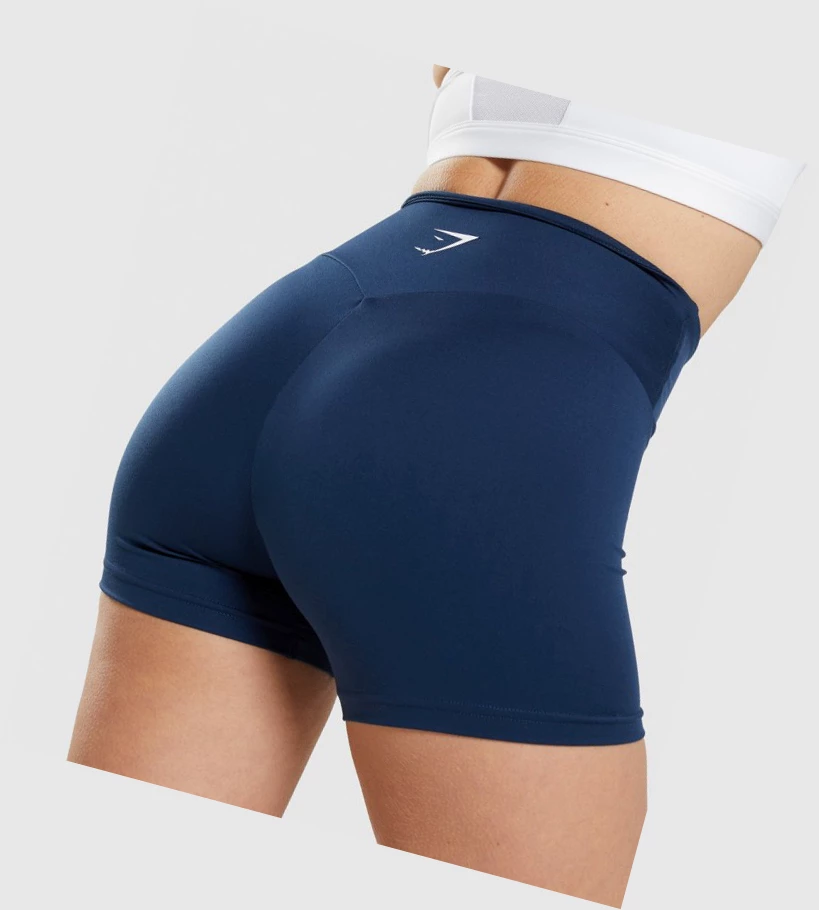 Gymshark Trenings Shorts Dame Marineblå | ERQSXA184