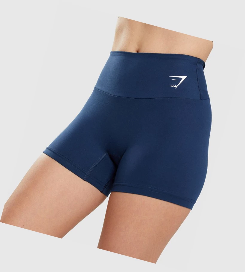 Gymshark Trenings Shorts Dame Marineblå | ERQSXA184