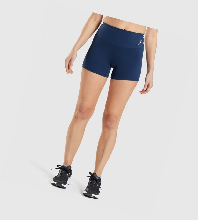 Gymshark Trenings Shorts Dame Marineblå | ERQSXA184