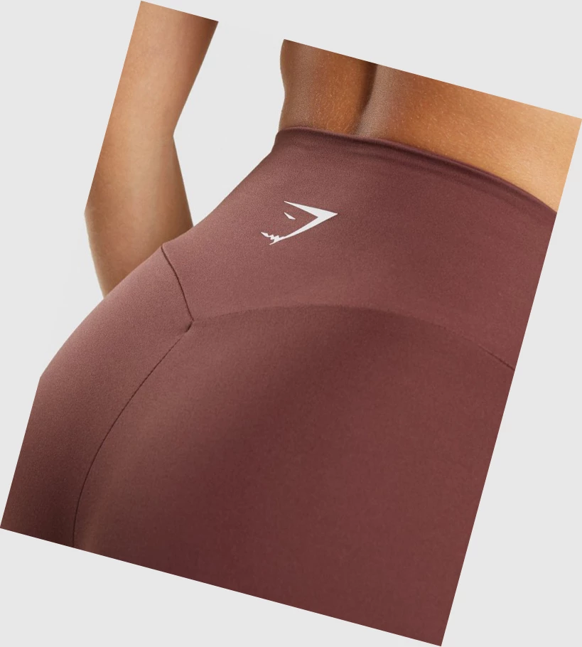 Gymshark Trenings Shorts Dame Rosa Brune | KNDUTX706