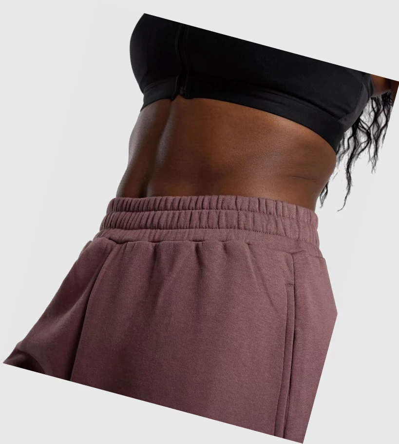 Gymshark Trenings Sweat Shorts Dame Brune | ZOVSNI907