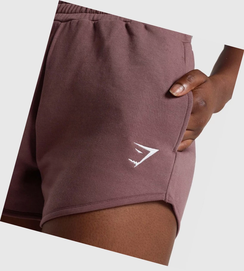 Gymshark Trenings Sweat Shorts Dame Brune | ZOVSNI907