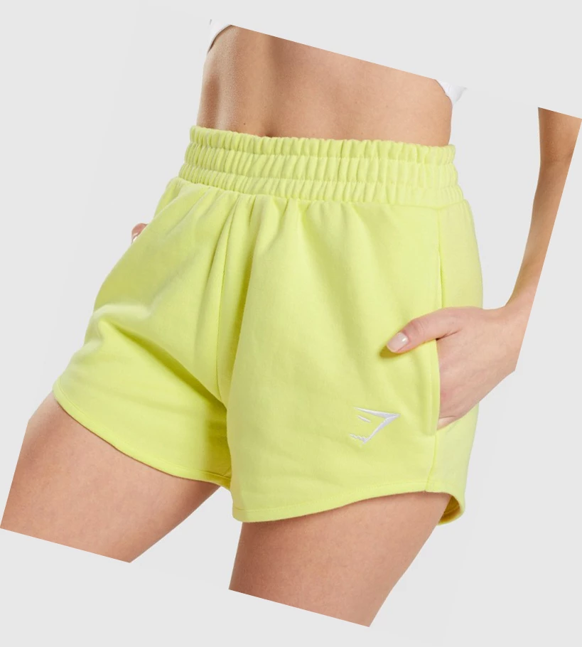 Gymshark Trenings Sweat Shorts Dame Grønn | RUMZCX509