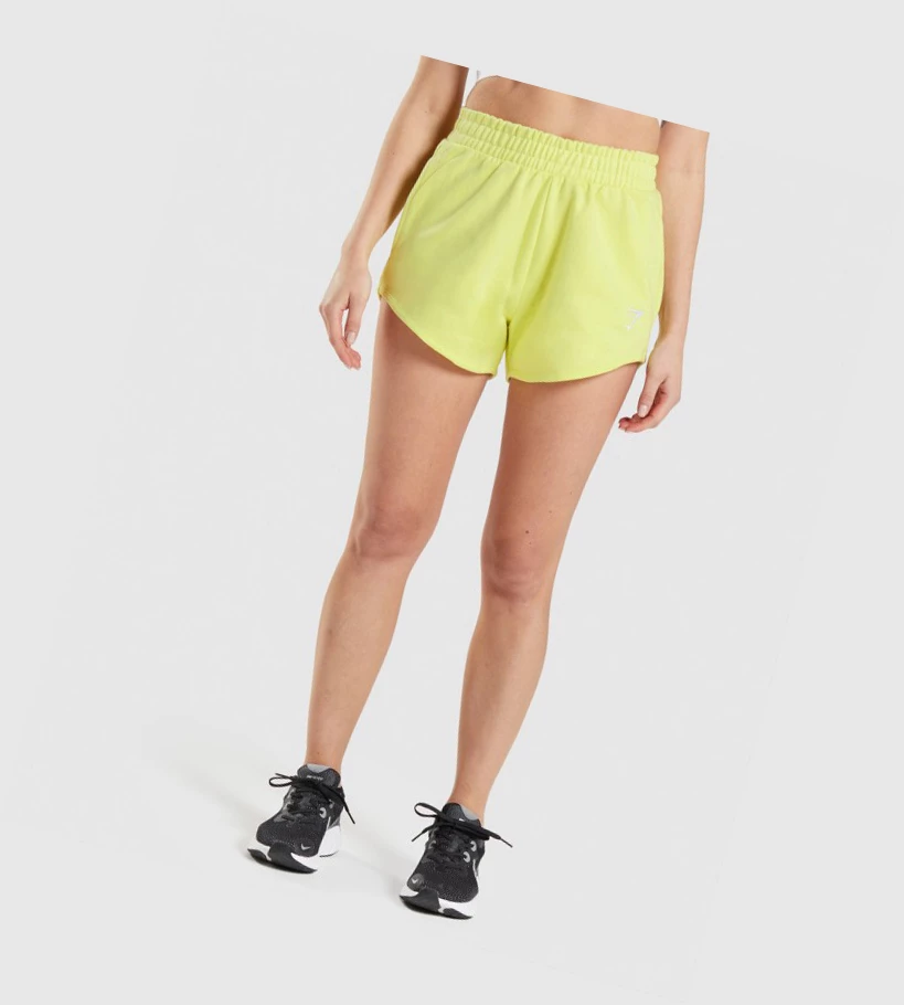 Gymshark Trenings Sweat Shorts Dame Grønn | RUMZCX509