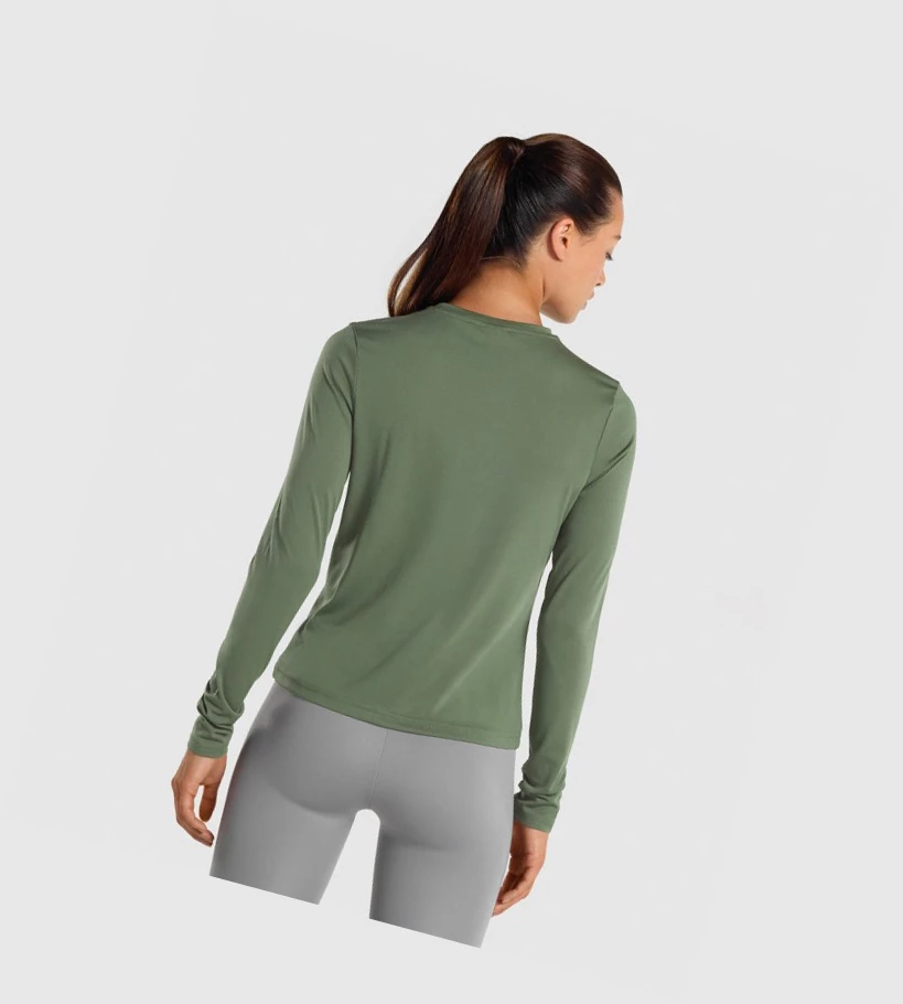 Gymshark Trenings T-skjorte Dame Grønn | ZCSPBT536