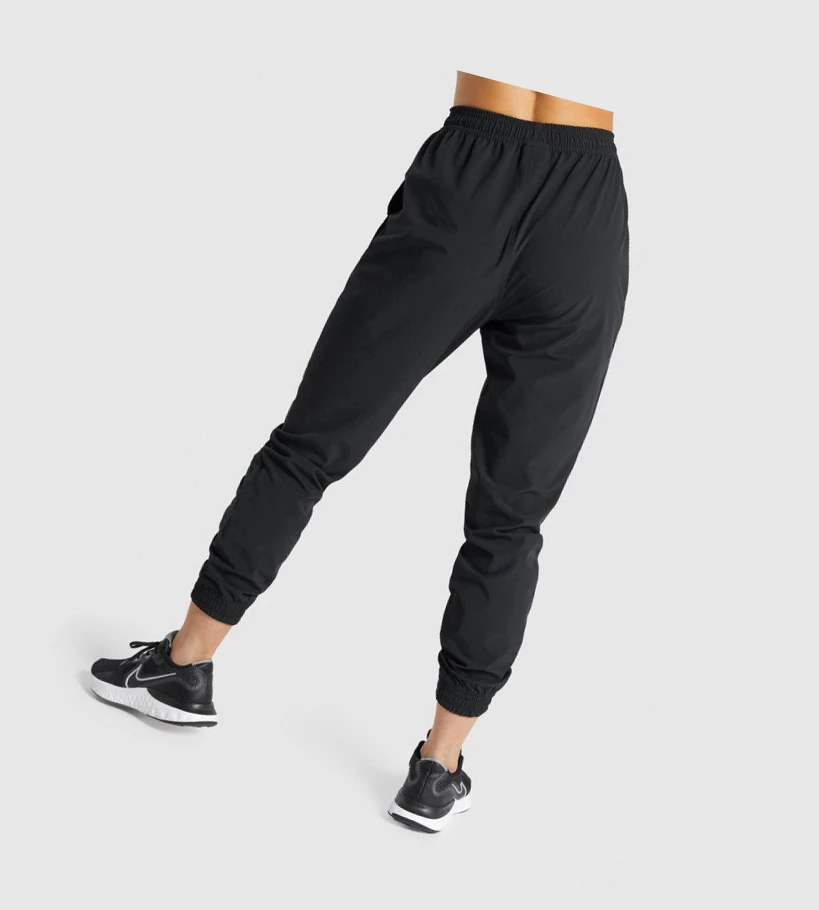 Gymshark Trenings Woven Joggebukser Dame Svarte | SBNKLY583