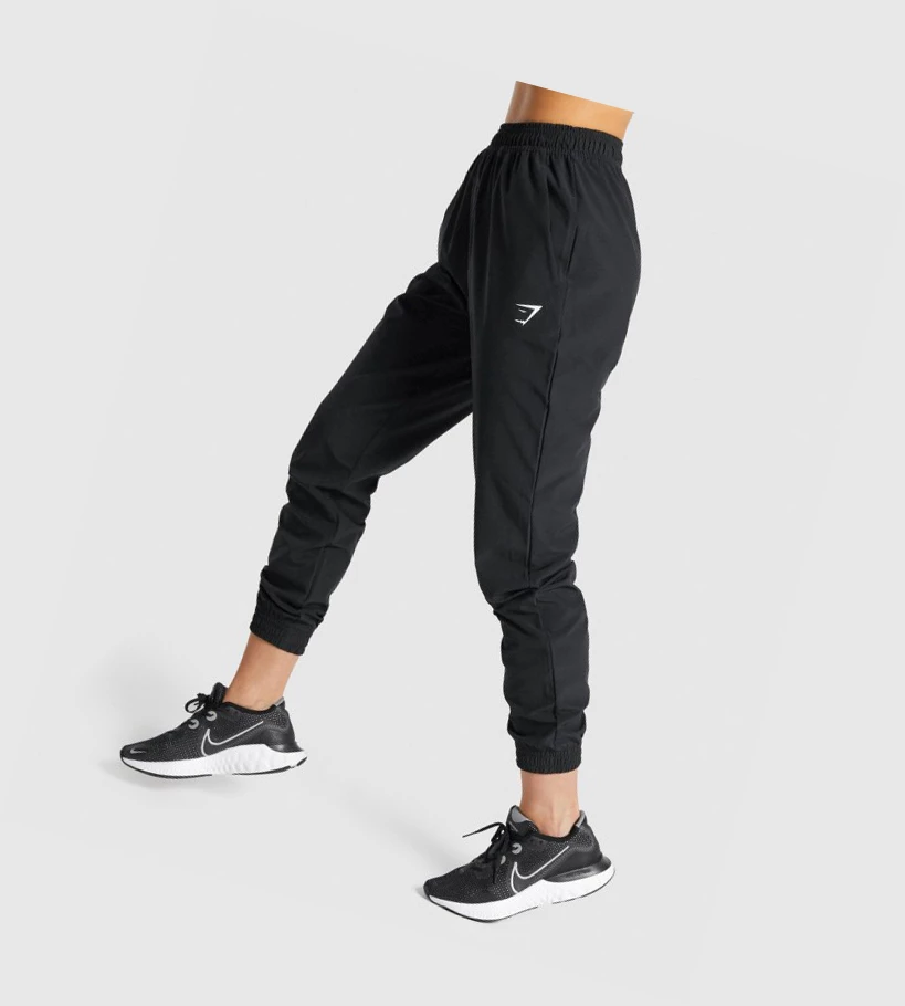 Gymshark Trenings Woven Joggebukser Dame Svarte | SBNKLY583