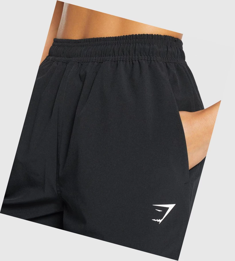 Gymshark Trenings Woven Joggebukser Dame Svarte | SBNKLY583