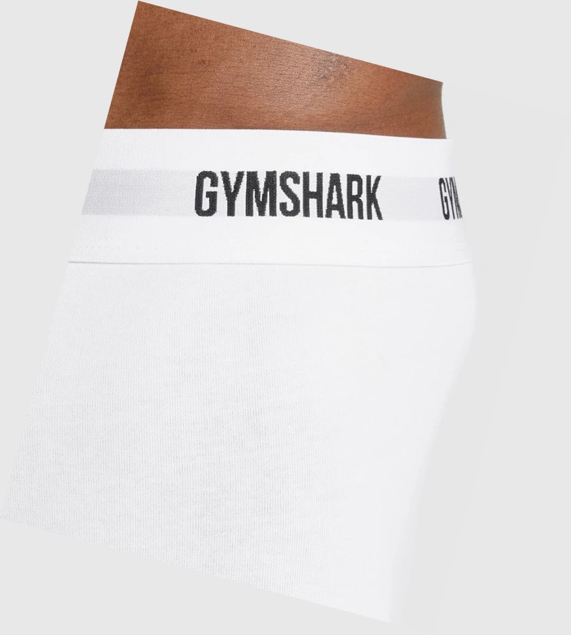 Gymshark Trunk 2pk Undertøy Herre Hvite | 758AIJLWM