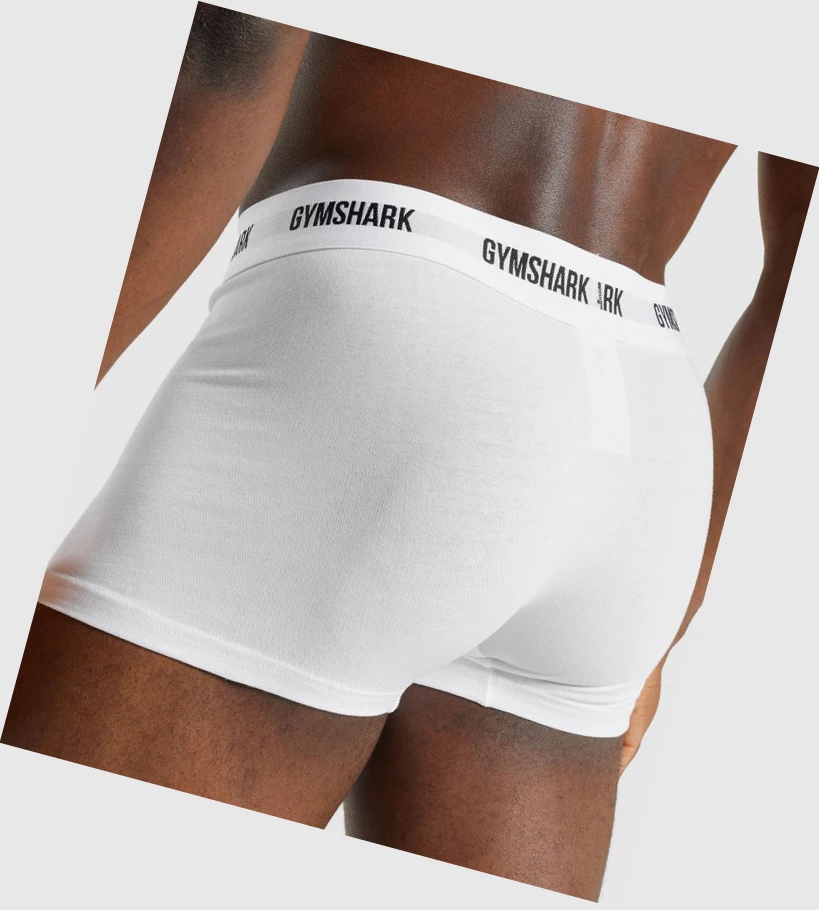 Gymshark Trunk 2pk Undertøy Herre Hvite | 758AIJLWM