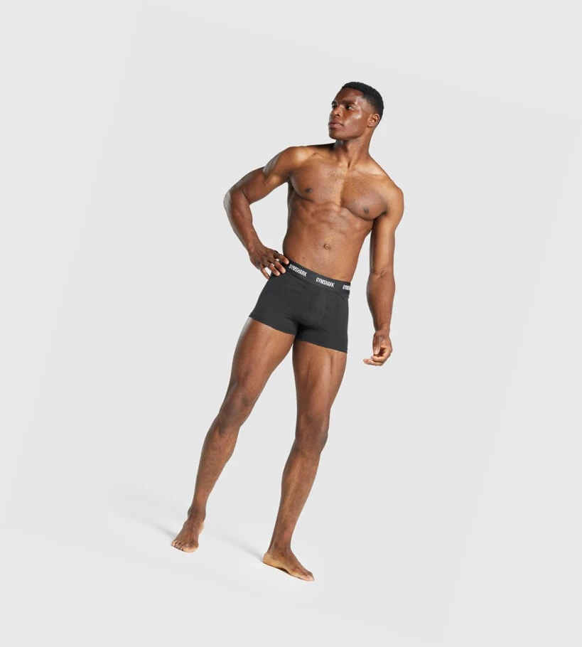 Gymshark Trunk 2pk Undertøy Herre Svarte | 489XWDMKC