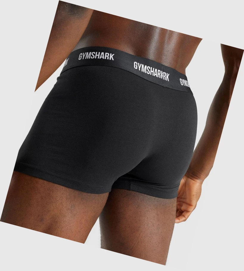 Gymshark Trunk 2pk Undertøy Herre Svarte | 489XWDMKC