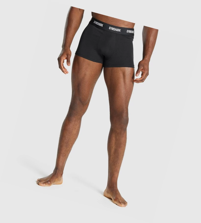 Gymshark Trunk 2pk Undertøy Herre Svarte | 489XWDMKC