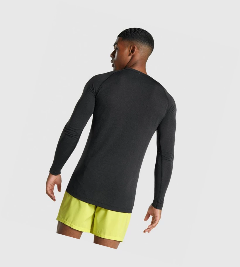 Gymshark Vital Light Seamless T-skjorte Herre Svarte | GVENXI271