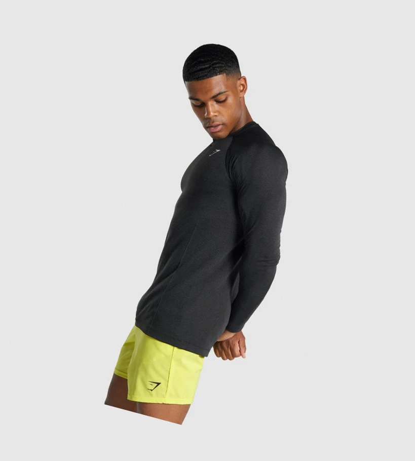 Gymshark Vital Light Seamless T-skjorte Herre Svarte | GVENXI271