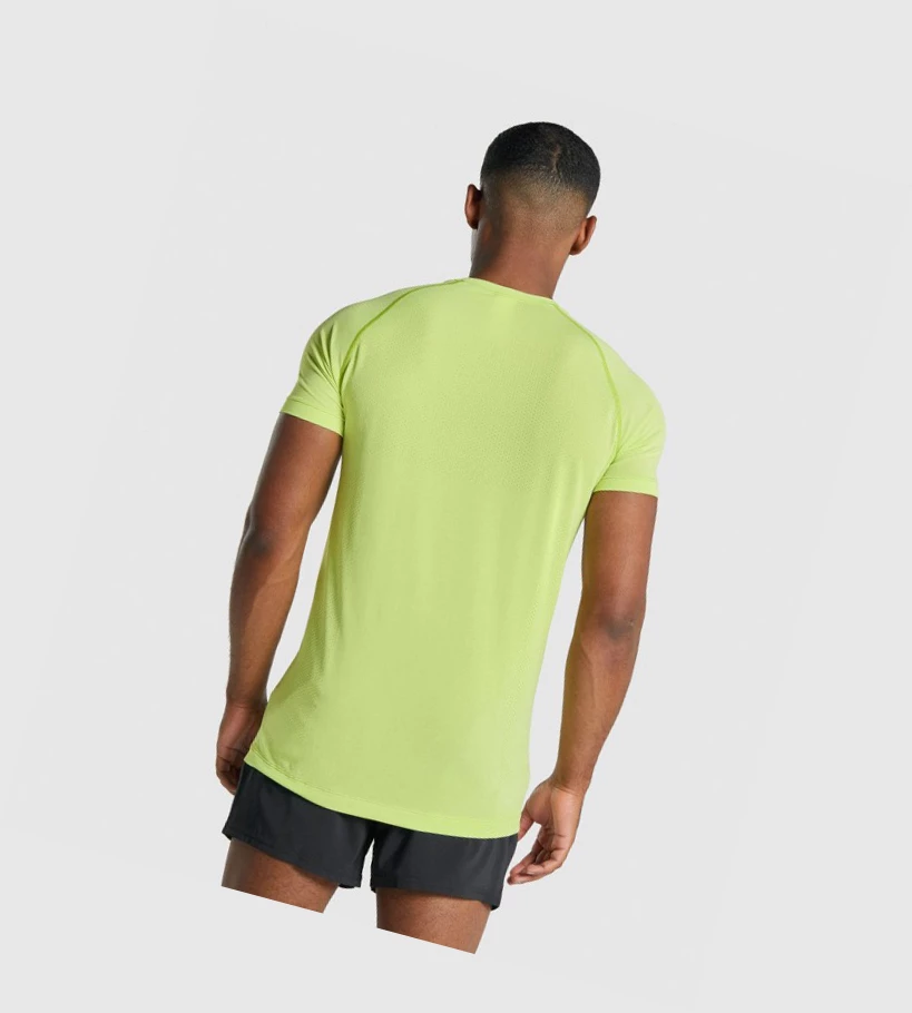 Gymshark Vital Light Seamless T-skjorte Herre Gul | NKGSPC905