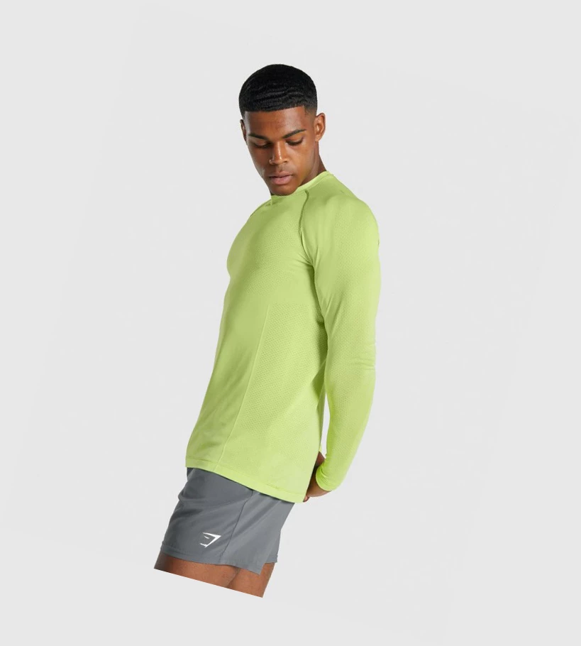 Gymshark Vital Light Seamless T-skjorte Herre Gul | PTJKNW529