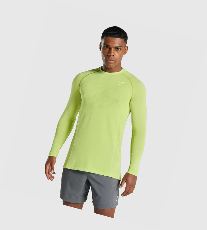 Gymshark Vital Light Seamless T-skjorte Herre Gul | PTJKNW529